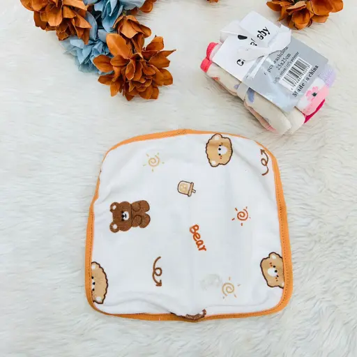 100 Organic Newborn Baby Towel Face Cotton Towels