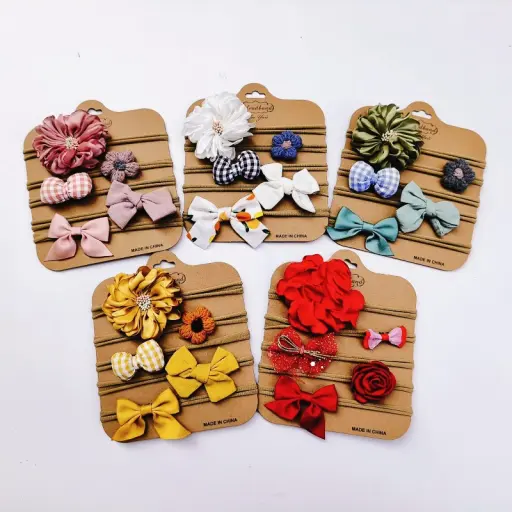 5PcsSet Baby Bow Headband Nylon Headbands Hair Bands for Children 4 5PcsSet Baby Bow Headband Nylon Headbands Hair Bands for Children 4