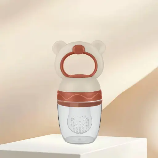 BPA Free Fresh Food Grade Silicone Baby Fruit Feeder 2