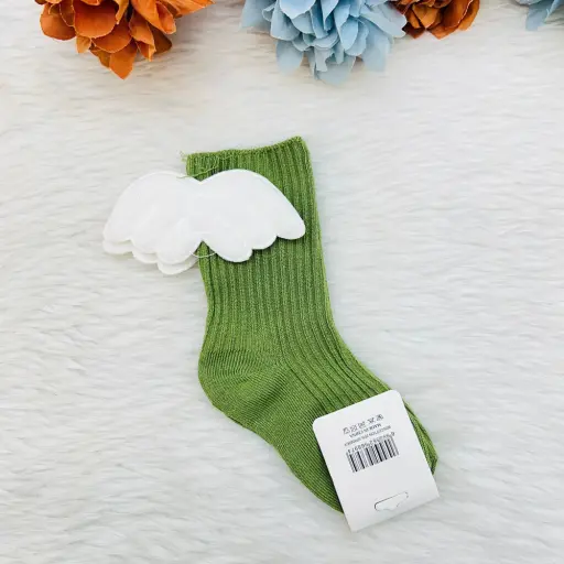 Baby Girl Knitted Angel Wing Socks