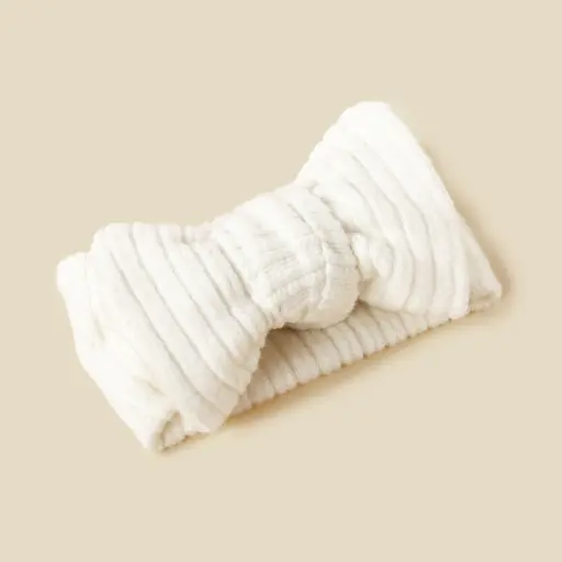 Baby Girls Big Topknot Turban Headband Braided Ribbed Knit Newborn Toddler Baby Oversized Bow Headband (10)
