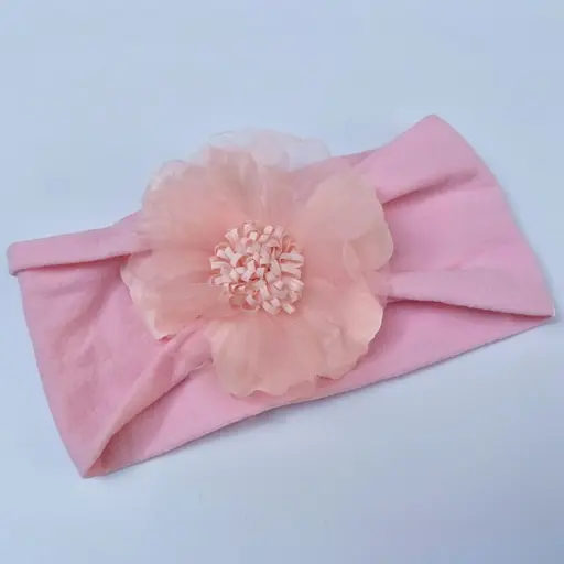Baby Girls Nylon Headbands Flower Soft Stretchy Hair Band (6) Photoroom