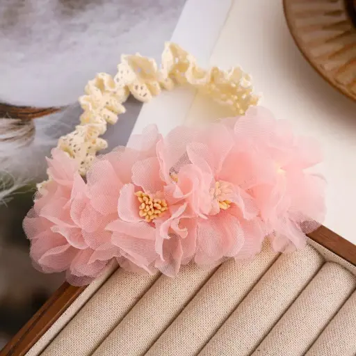 Baby Headband Adorable Lace Hair Accessory for Babies Floral Baby Headwear 2