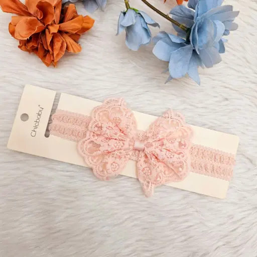 Baby Headband Gorgeous Lace Hair Accessory for Babies Bow Hair Band 2