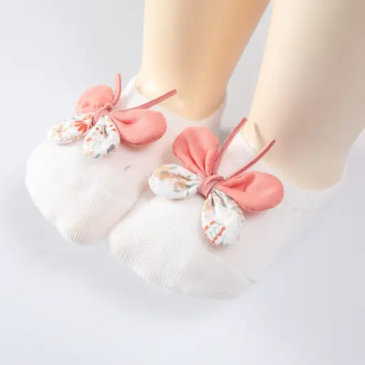 Baby Moo Butterfly Bow Anti Skid Ankle Length Toddler Socks (4)