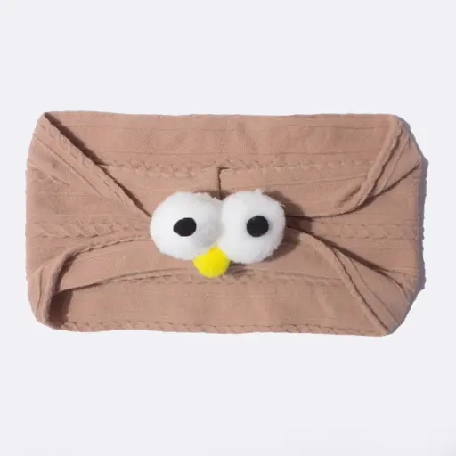 Baby fontanelle Headband Cute Eyes Elastic Baby jacquard Headband (3)