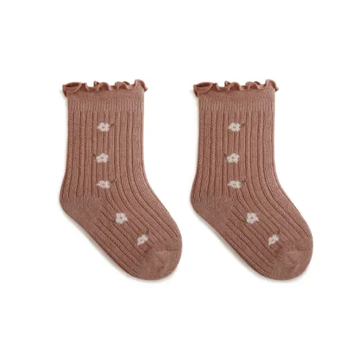 Cotton Anti Slip Crew Frilled Baby Socks