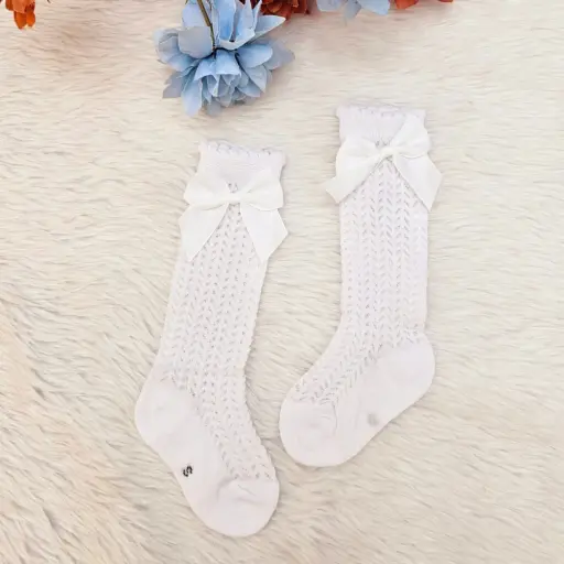 Cute and Colorful Knee High Socks With Bow Princess Socks For Baby Girls (6)