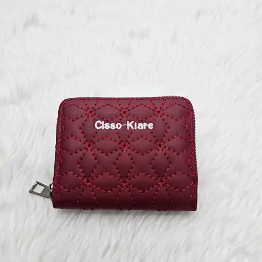 Fashionable PU Leather Wristlet Id Card Mini Short Purse 3