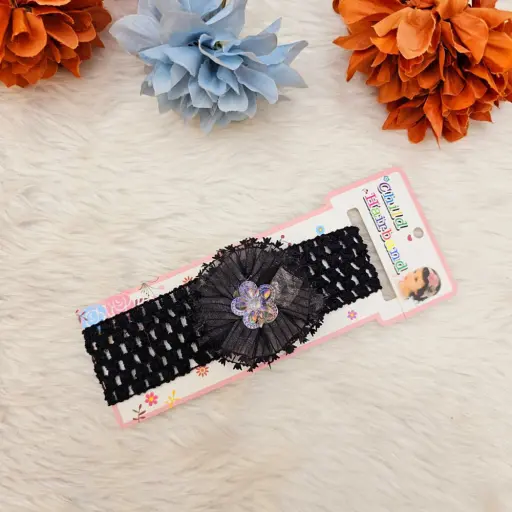Floral Soft Stretchy Headbands for Baby Girls and Newborn  (4)