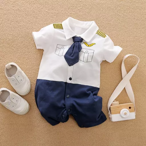 Gentleman Outfit Suits Toddler Romper Cotton Shirt Sets