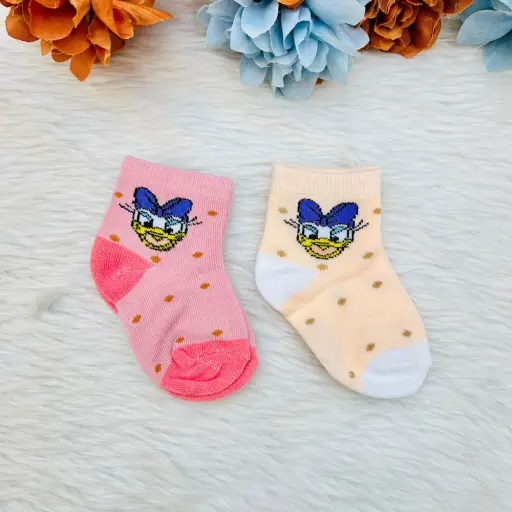 Kids Cartoon Printed Ankle Length Socks pack of 2 5