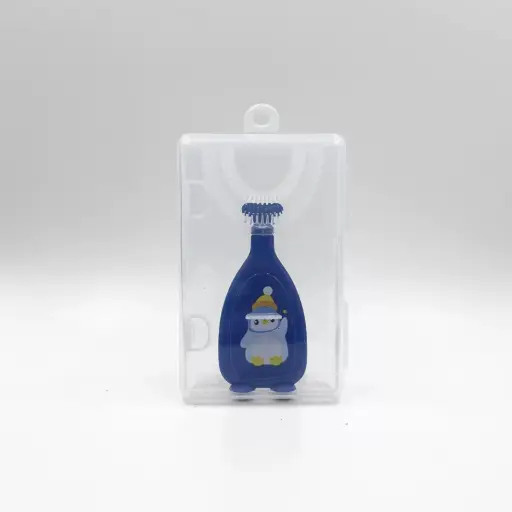 Kids Manual Toothbrush Soft U Shape PP with Silicone Baby Toothbrush 2