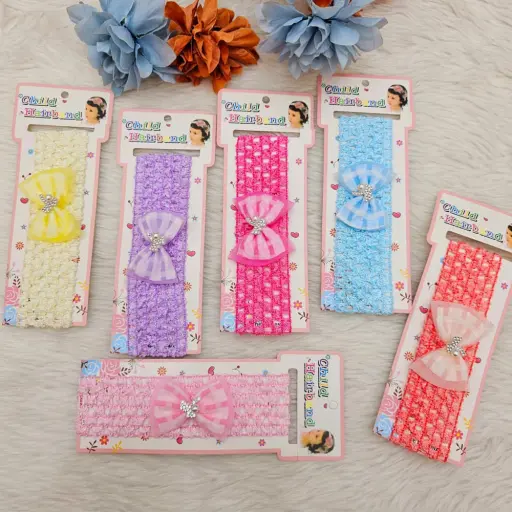 Multicolored Bow Knot Headband For Baby Girl Pack Of 6 2