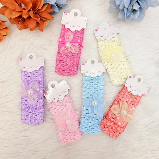 Multicolored Floral Baby Girl Headband (Pack of 6)