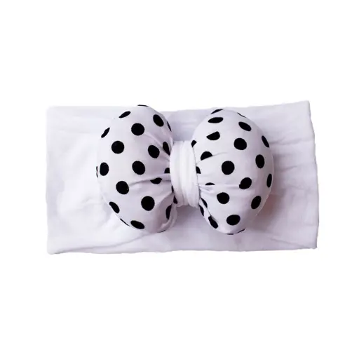 Nylon Newborn  Polka Dot Headbands