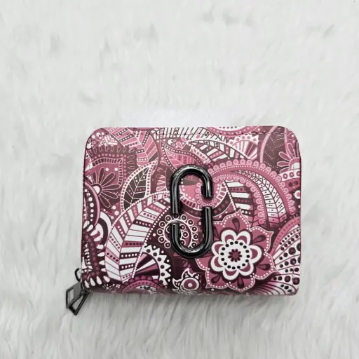 PU Leather Printed Designed Wallet For Kids Woman