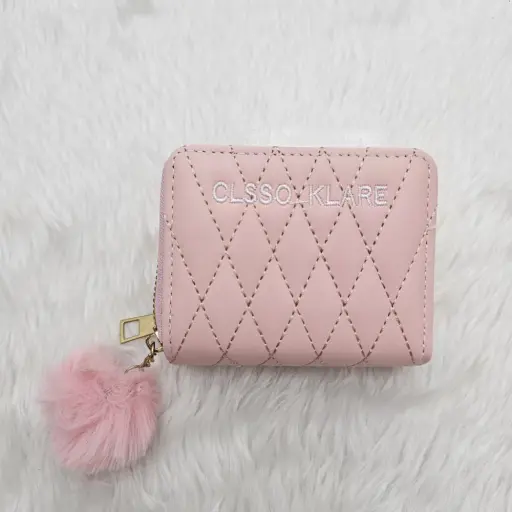 PU Leather Wristlet Id Card Mini Short Purse Womens Wallets for Girls