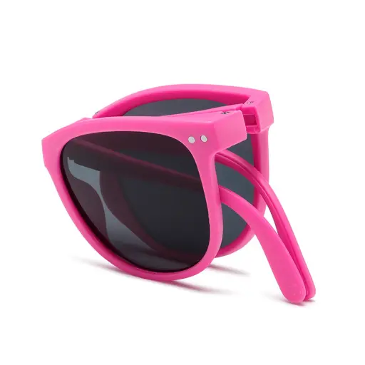 Round Foldable Sunglass For Kids With Box (4)