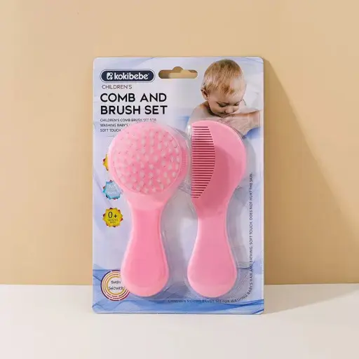 Soft Nylon Hair Brush and Bath Brush Set 3