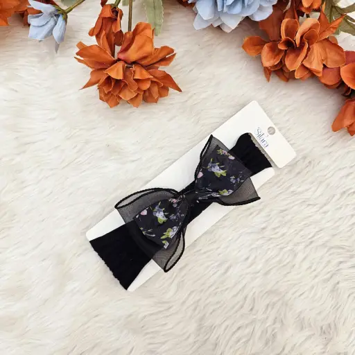 Stylish Printed Stretchable And Colorful Bow (5)