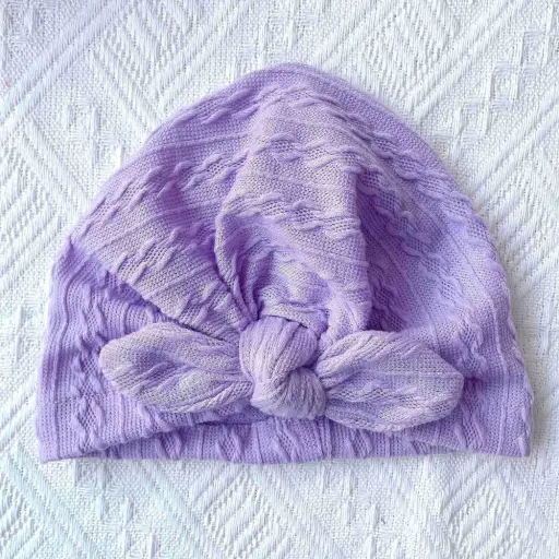 Turban Hat Cap Bow Knotted Head Wrap For Babies (5)