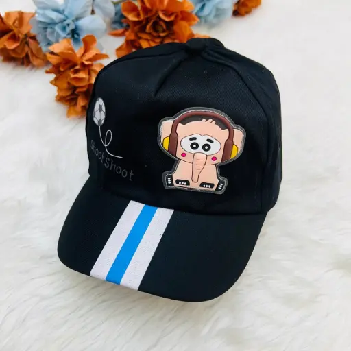kids cotton blend baseball cap a cartoon elephant patch