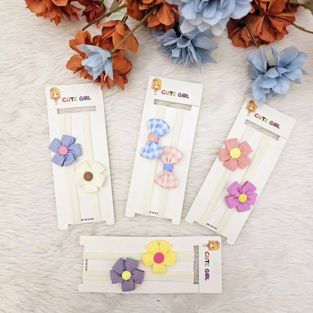 Baby Girl Floral Design Headbands (pack of 2) (4)