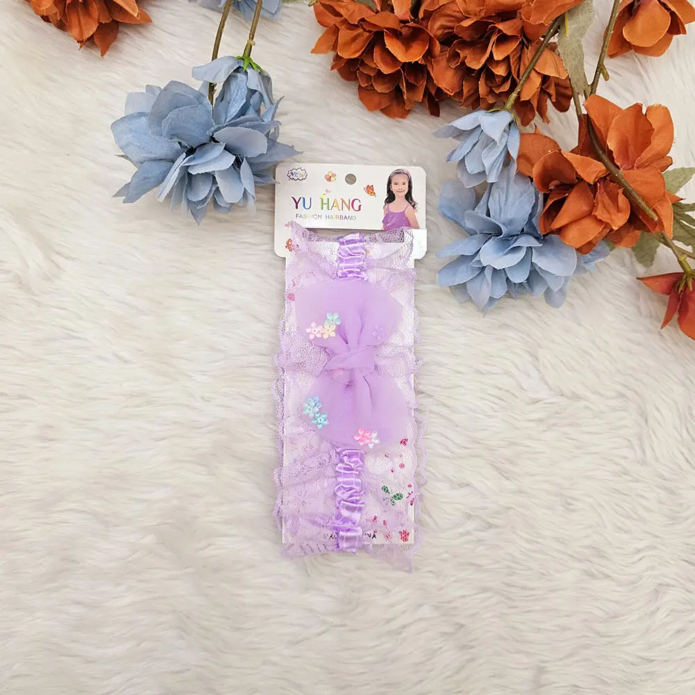 Baby Girl Floral Printed Bow , stylish  And Colorful (4)