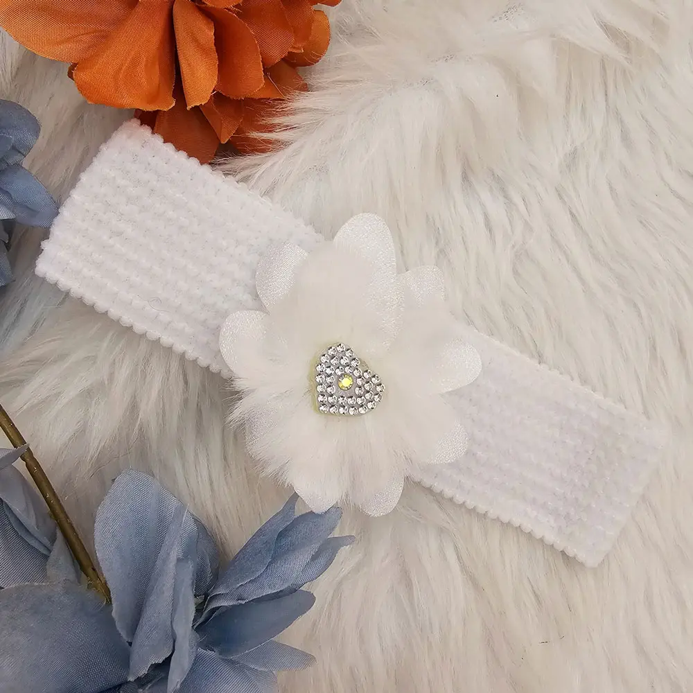 Baby Girl Lace Headbands Hairbands Hair Bows (3)