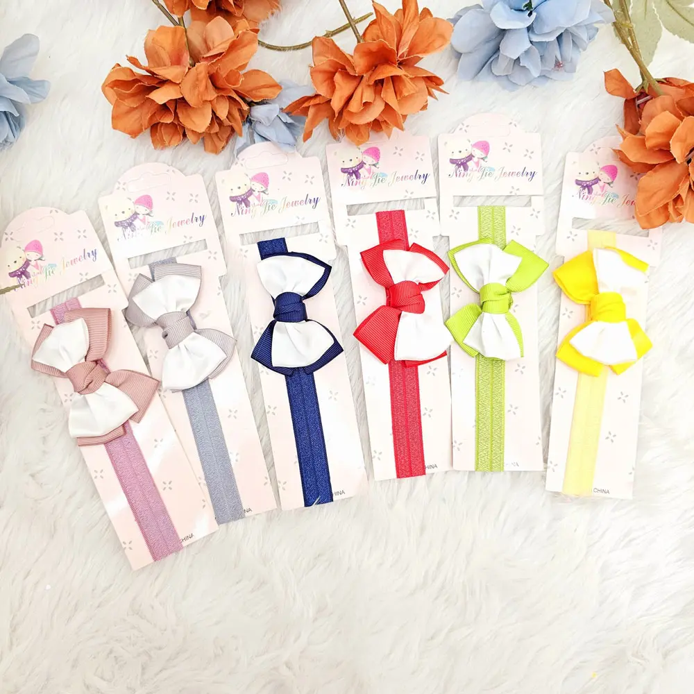 Baby Girl Multicolor Bow Design Headband (Pack of 6) (4)