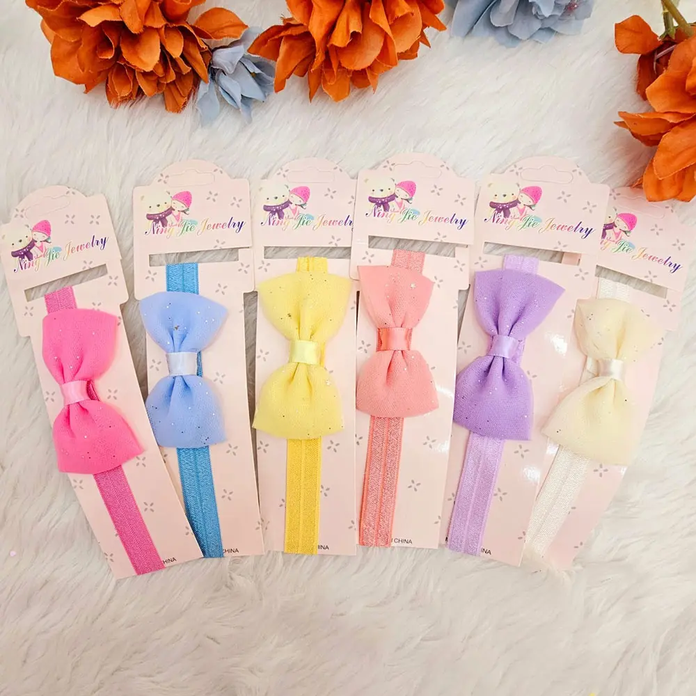 Baby Girl Multicolor Bow Headband (pack of 6)