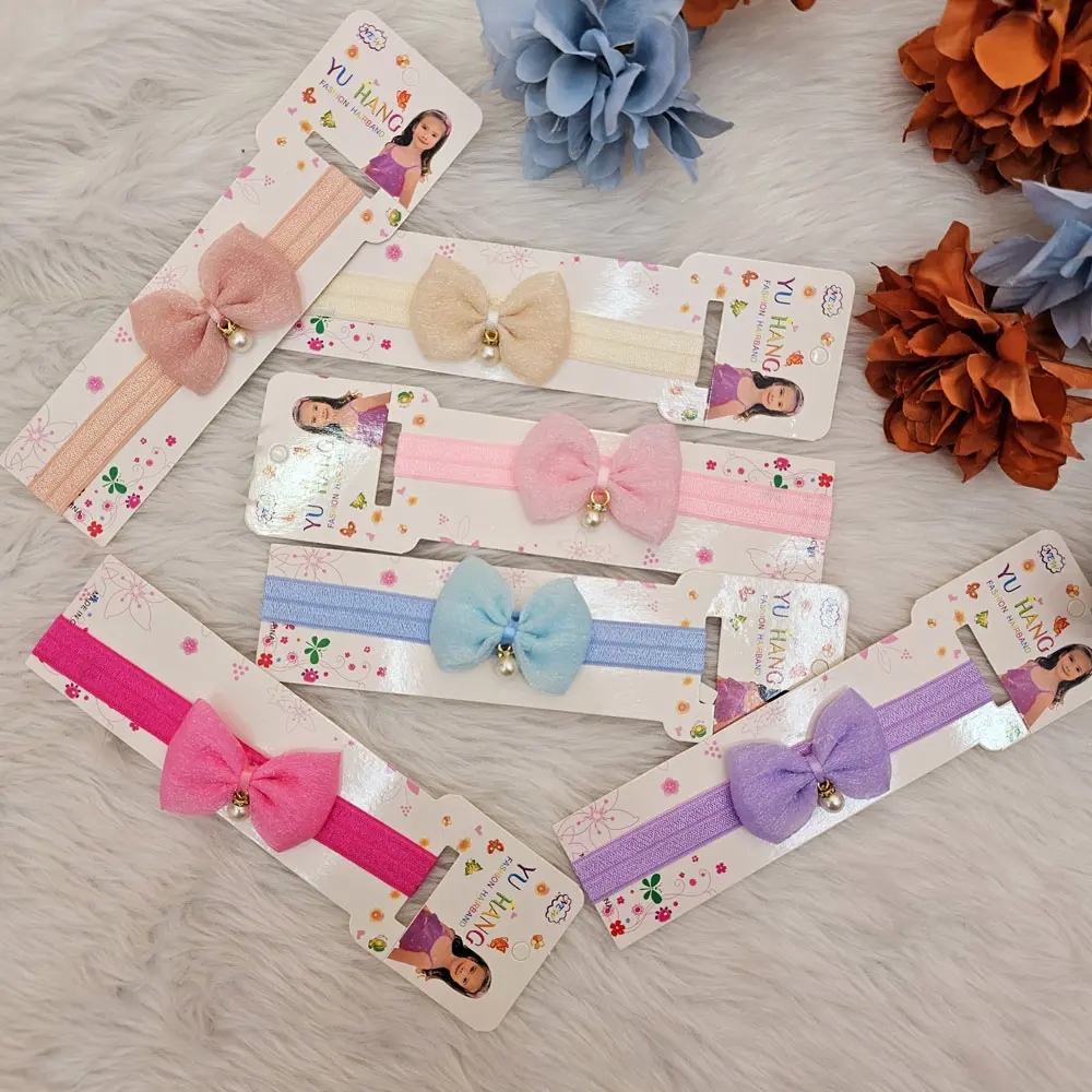 Baby Girl Multicolor Cute Stylish Headband (pack of 6)