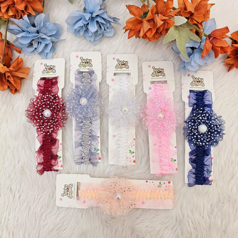 Baby Girl Stylish Multicolor Headband (Pack of 6) 