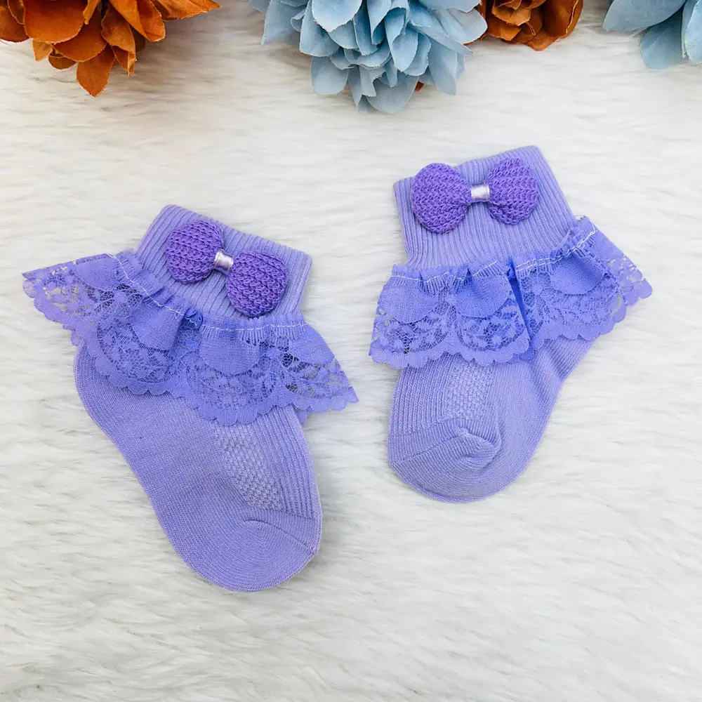 Baby Girls Ankle Length Frill Socks 5