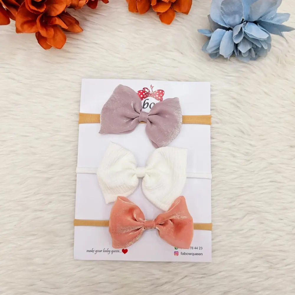 Bow Headband For Baby Girl Elastic Hair Bands