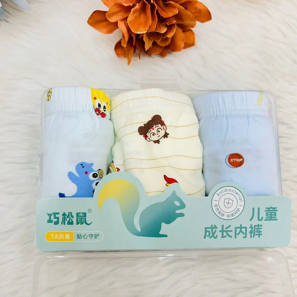 Cartoon Kids Briefs 100 Cotton Panties for Boyspack of 3 2