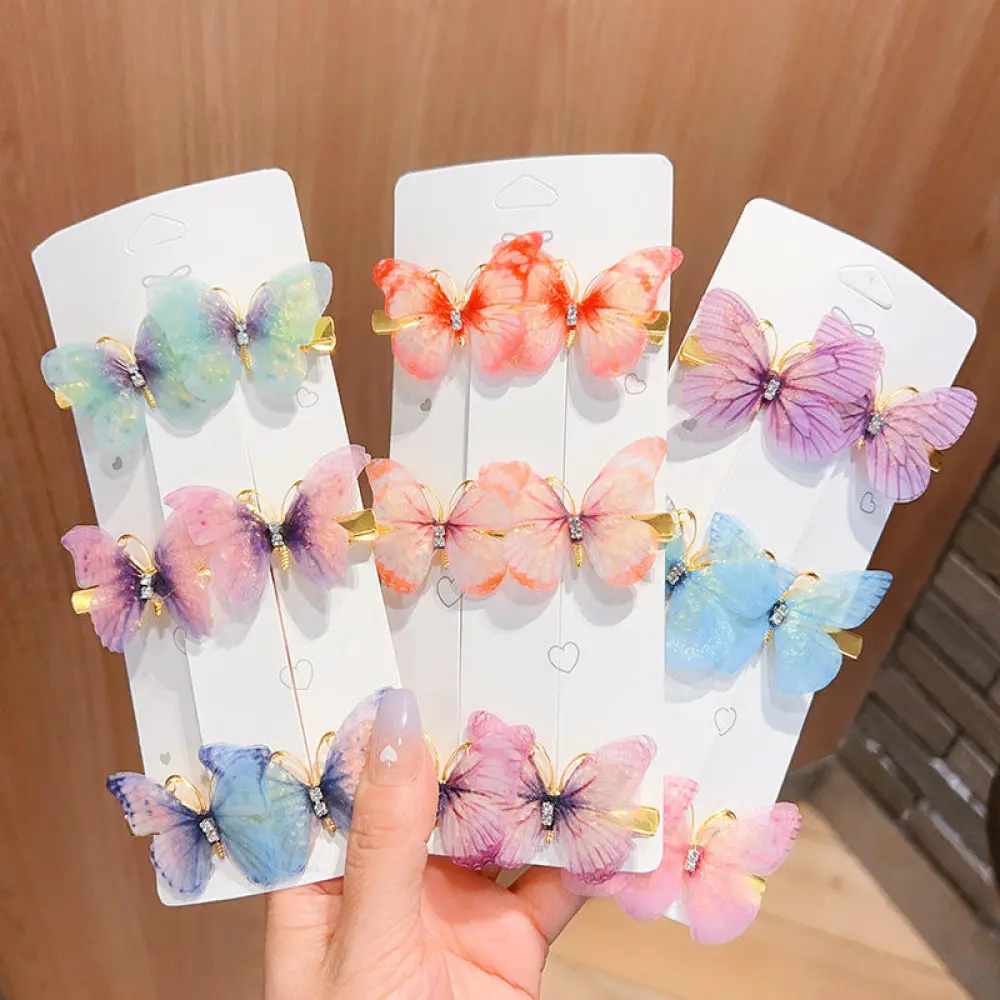 Childrens Butterfly Hairpin Girl Princess Hairpin