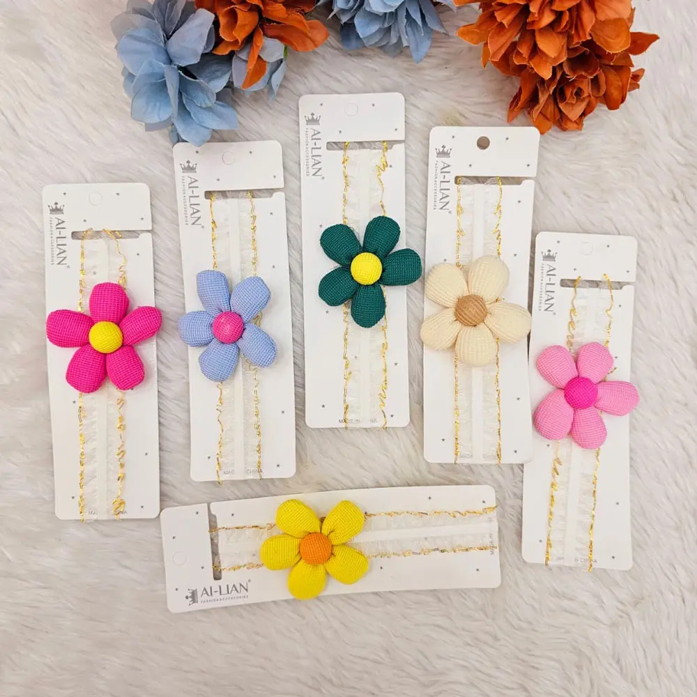 Curtain Tieback With A Flower Design Headband For Kids