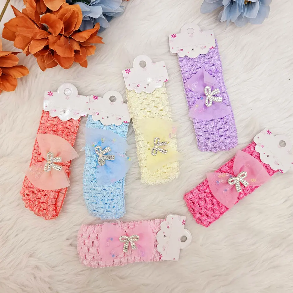 Cute And Stretchable Different Color Headband (Pack of 6)