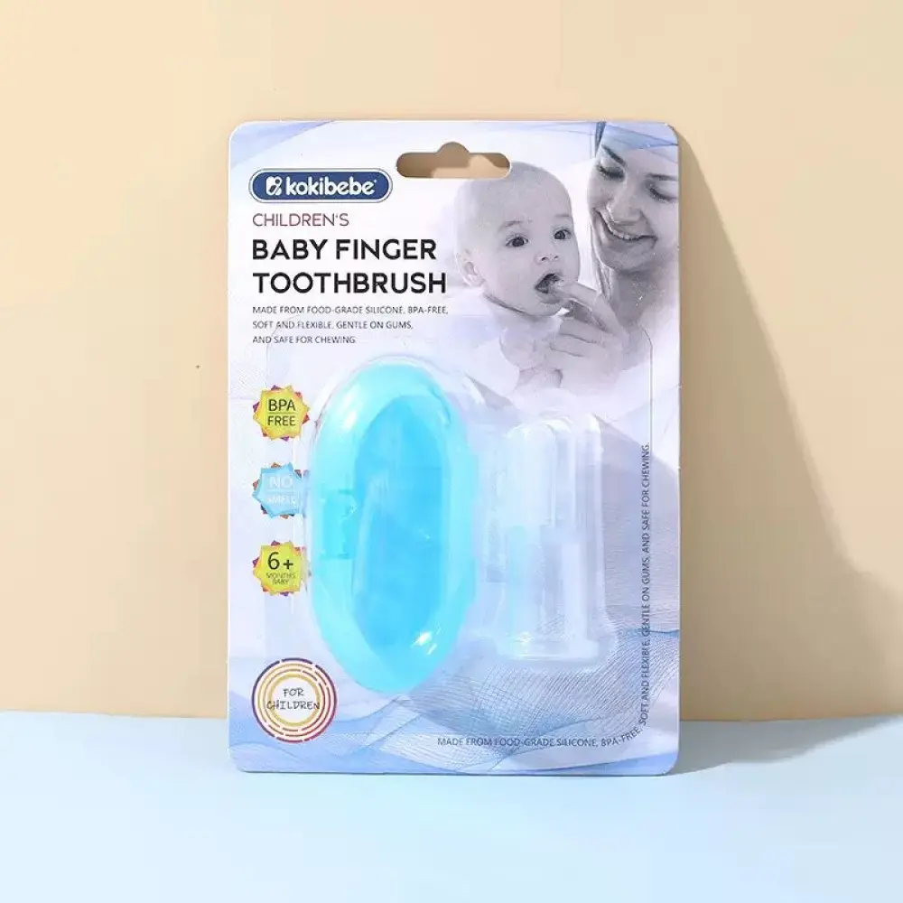 Cute Baby Finger Toothbrush With Box 2