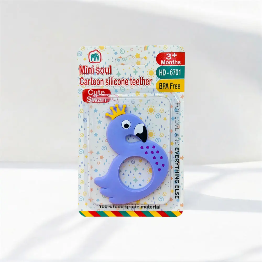 Cute Cartoon Silicone Teething Toy Soft Baby Teeth Grinding 2