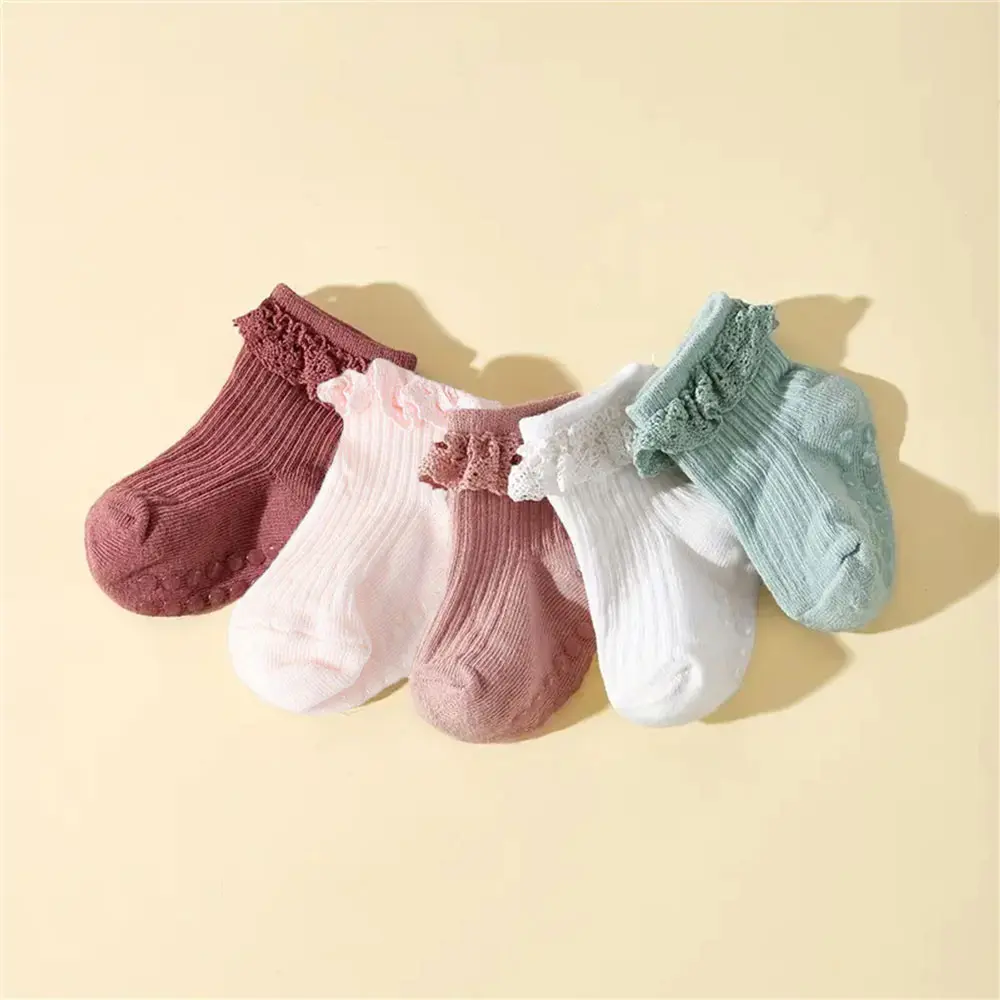 Cute and Colorful Anti Slip Socks Frill &Ruffle Socks for Baby