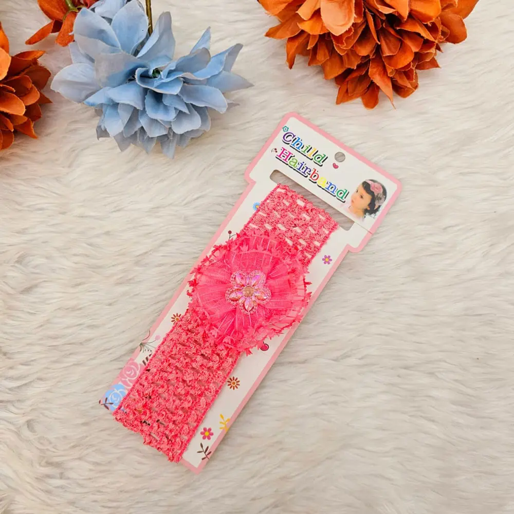 Floral Soft Stretchy Headbands for Baby Girls and Newborn  (2)