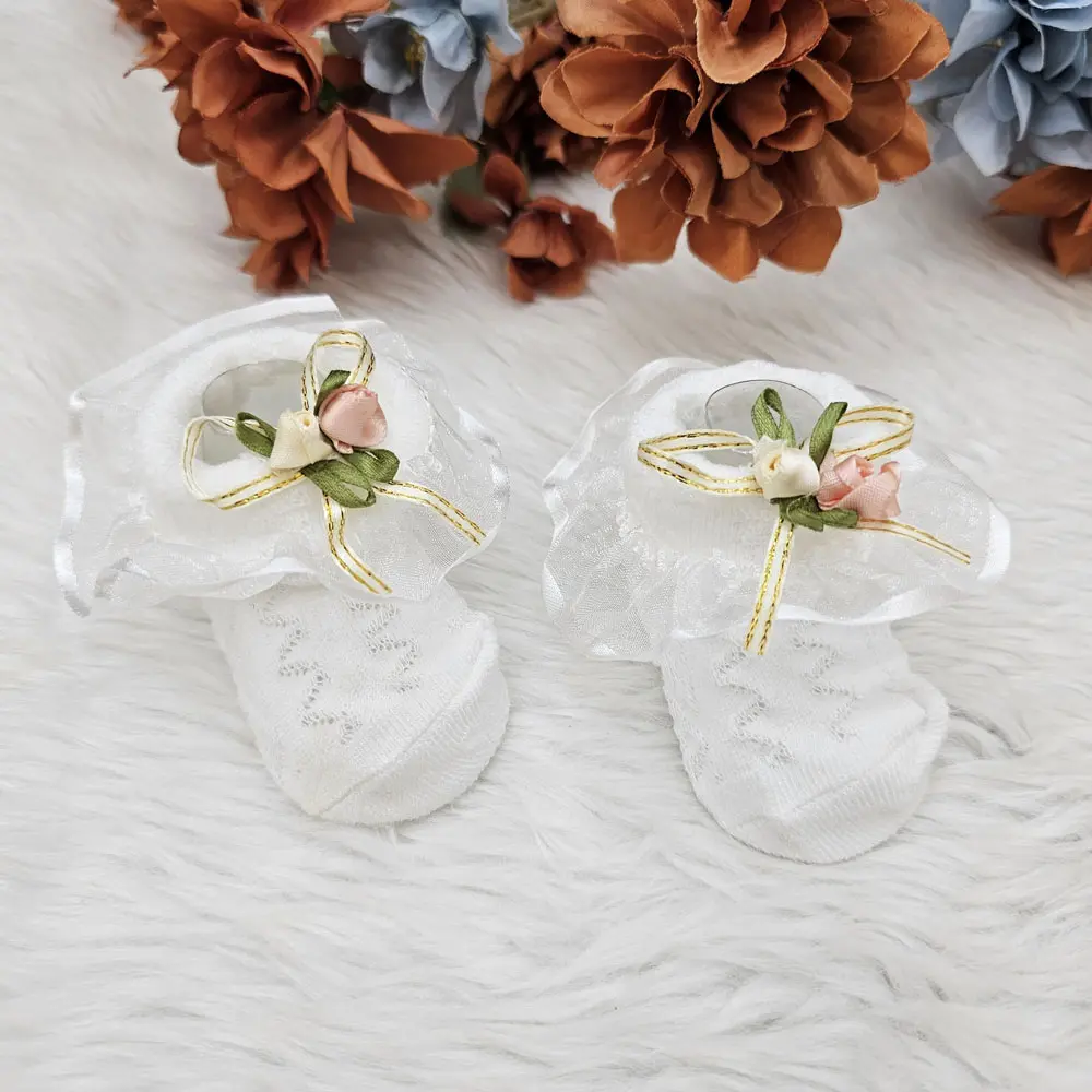 Frill Socks For New Born Baby Girls 3