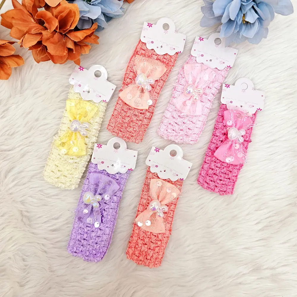 Multicolored Cute Stone Headband Set (Pack of 6)