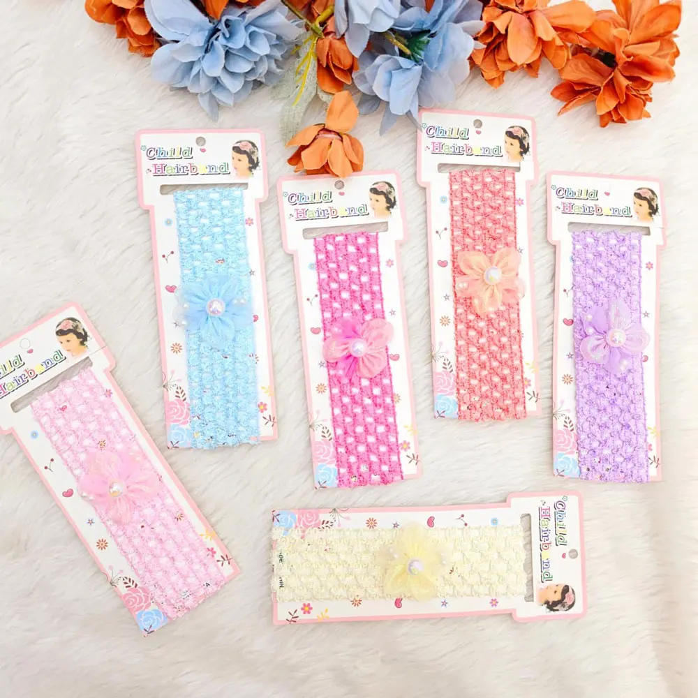 Multicolored Floral Baby Girl Headband Pack of 6