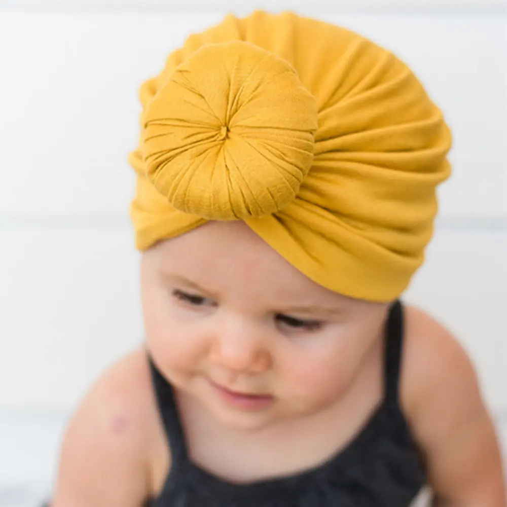 Newborn Baby Cotton Cloth Turban Toddle (6)