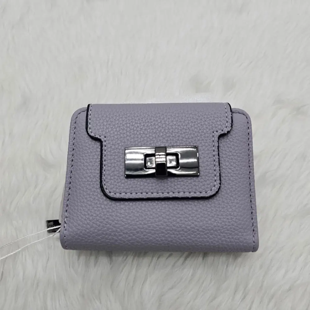 PU Leather Wallet Women Short Folding Change Storage Purse 3