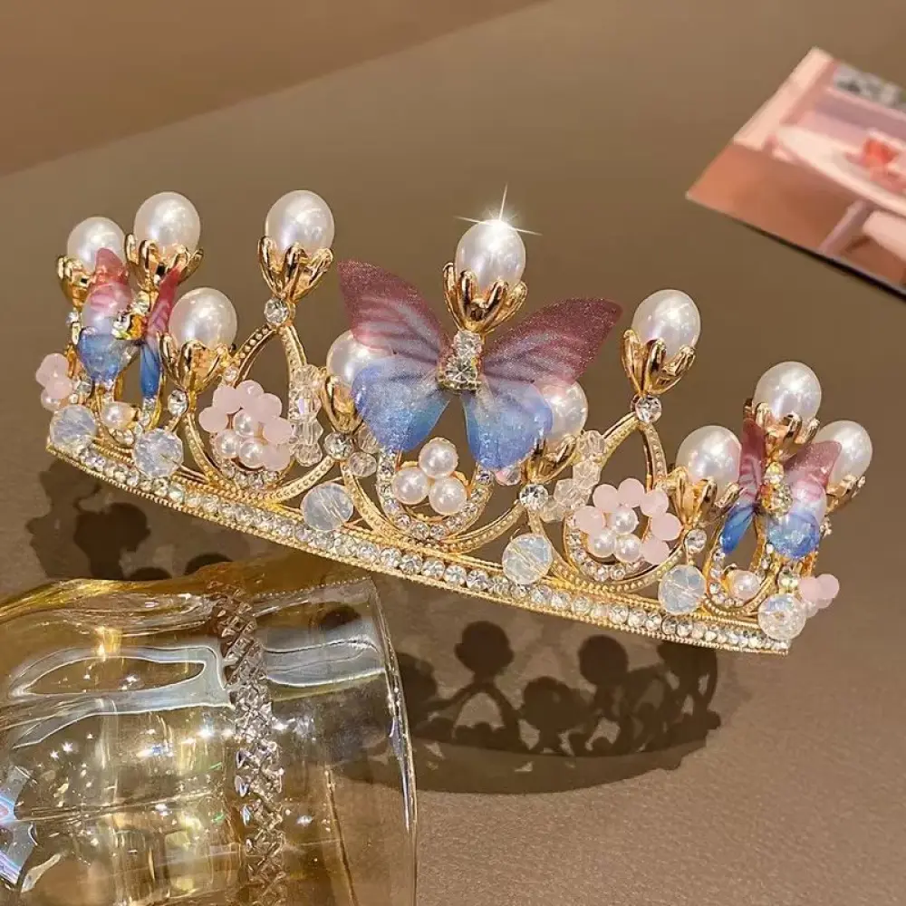 Pearl Crown for Princess Costumes, Birthday crown for girls